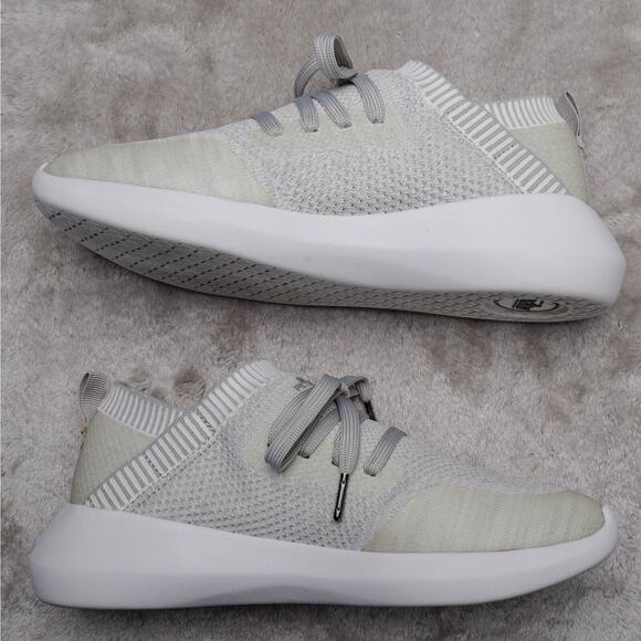 Peter Millar Hyperlite Glide Off White Gray Knit Sneakers Womens Size 7.5 - Picture 4 of 16